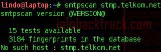 Information gethering SMTPscan in BackTrack 5